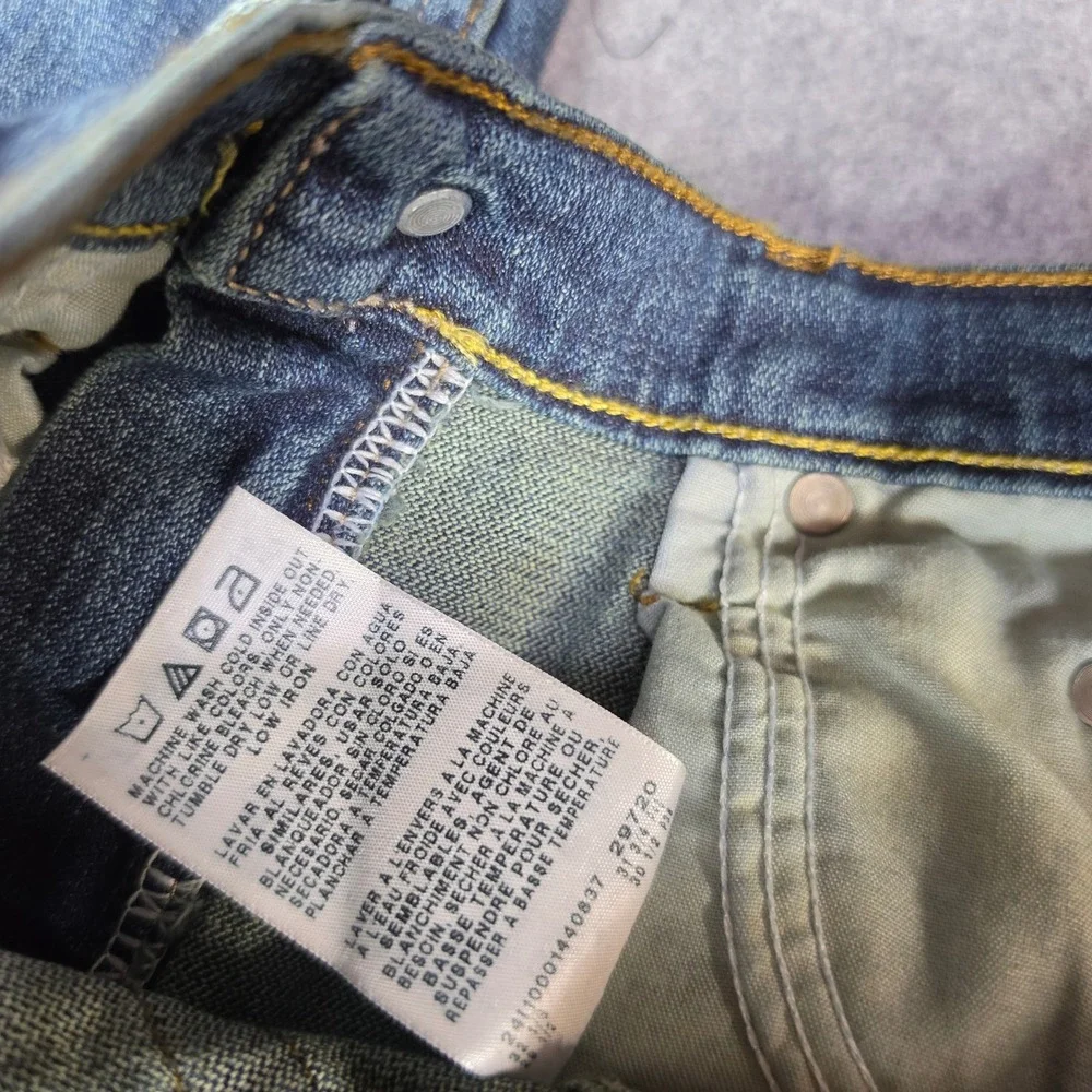 Wrangler Five Star Men Slim Straight Leg Jeans 28x30 Blue Denim 1092SSWJS